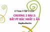 Bất Phương Trình Bậc Nhất Một Ẩn - Định Nghĩa và Cách Giải - Toán 9 Chân trời tập 1 Chương 2 bài 2